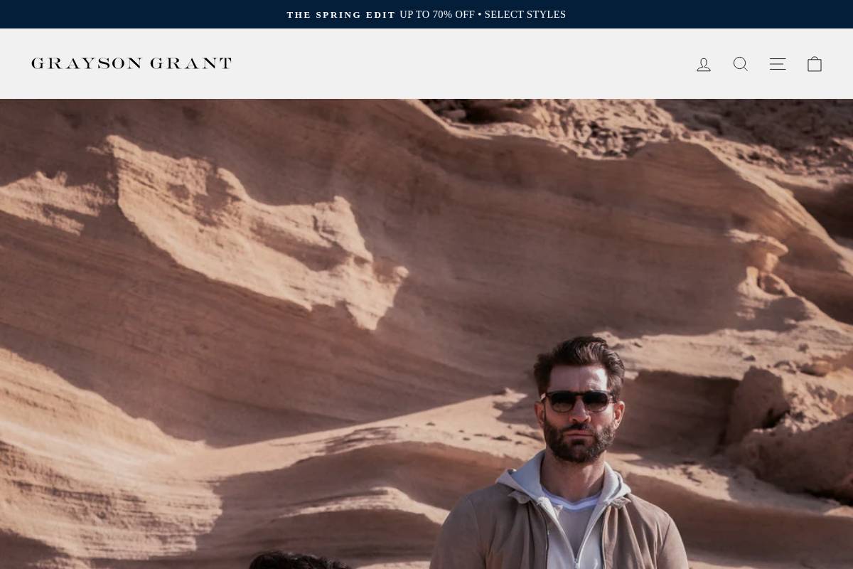 Graysongrant homepage screenshot