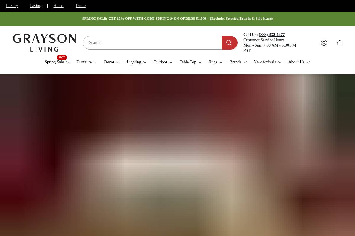 Grayson Living homepage screenshot