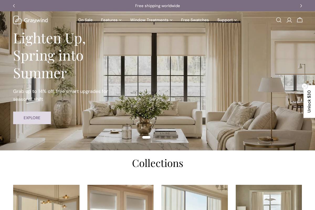 Graywind homepage screenshot