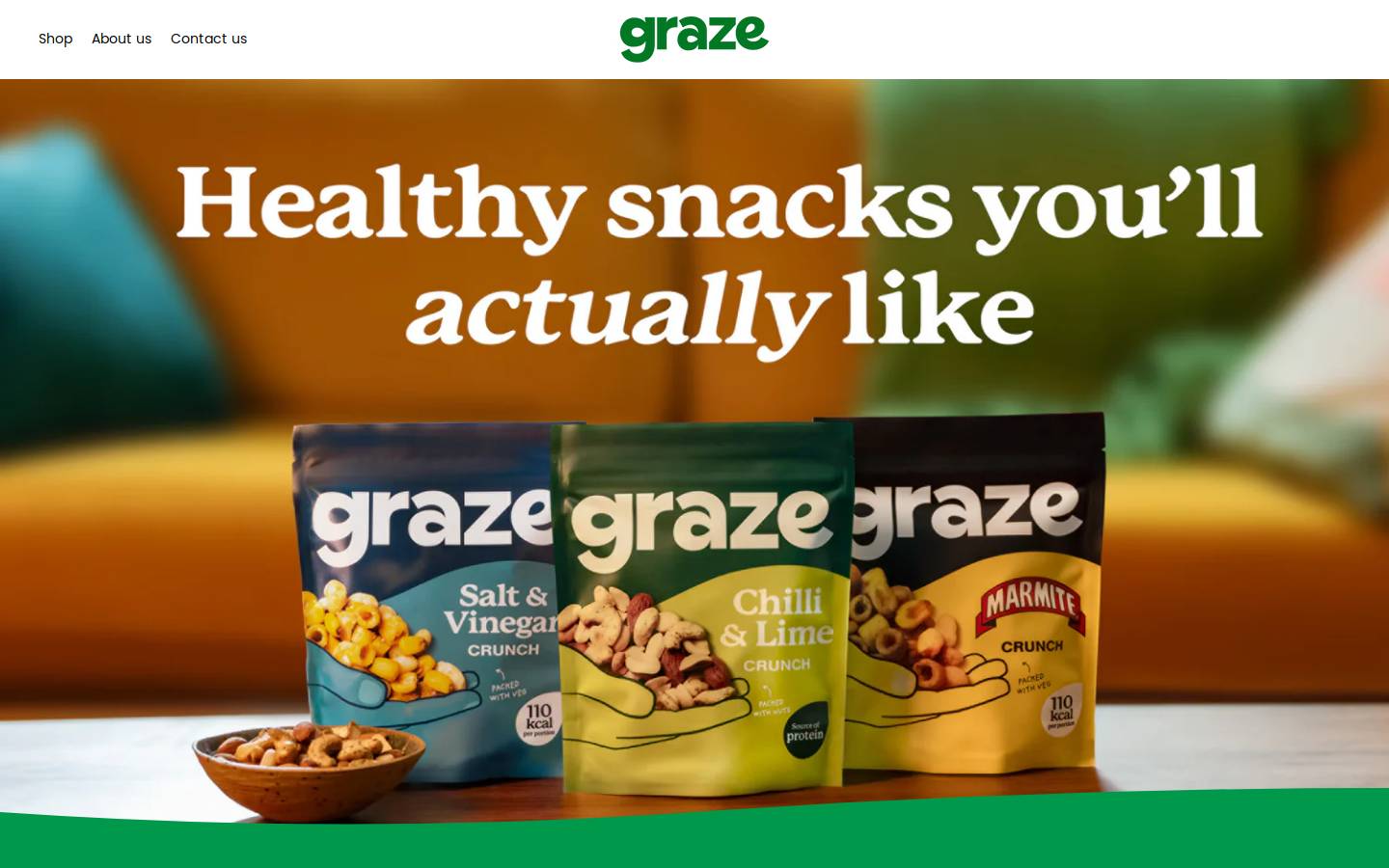 graze.com homepage screenshot