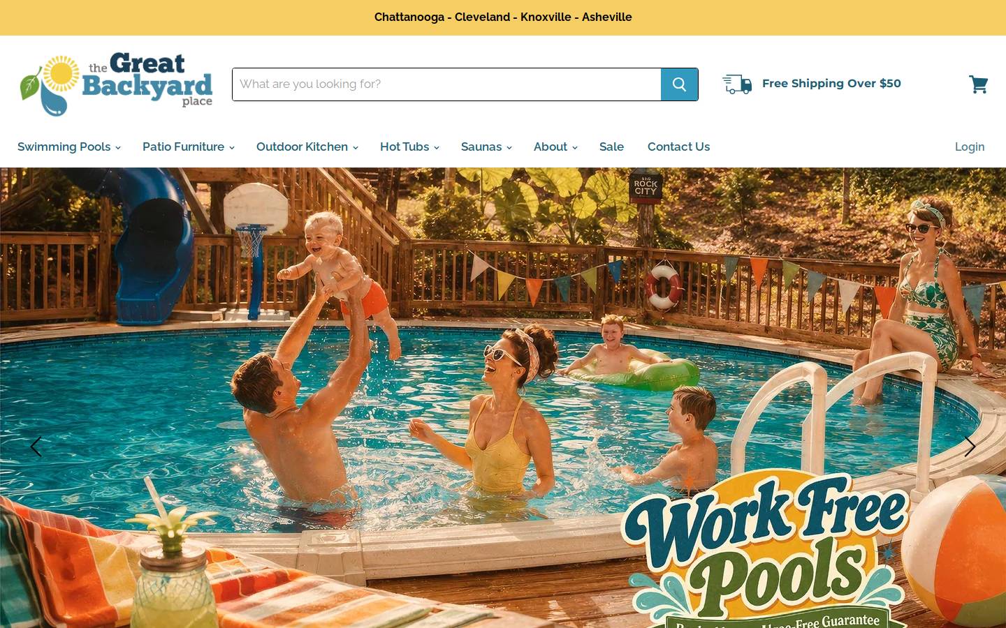 greatbackyard.com homepage screenshot