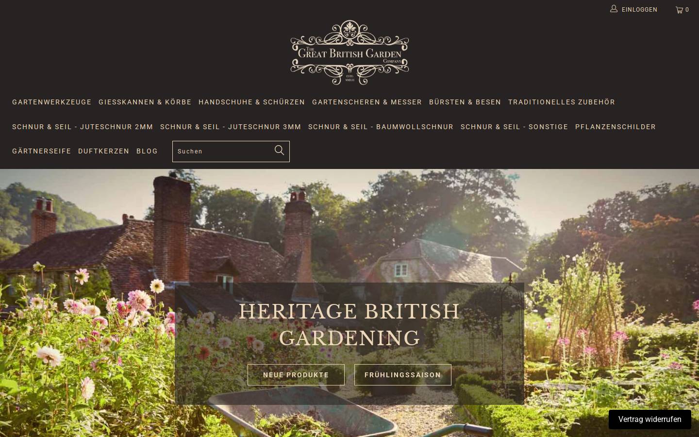 greatbritishgarden.com homepage screenshot