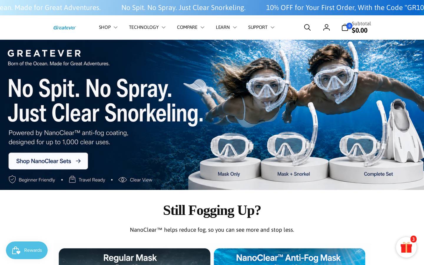 greatever.com homepage screenshot