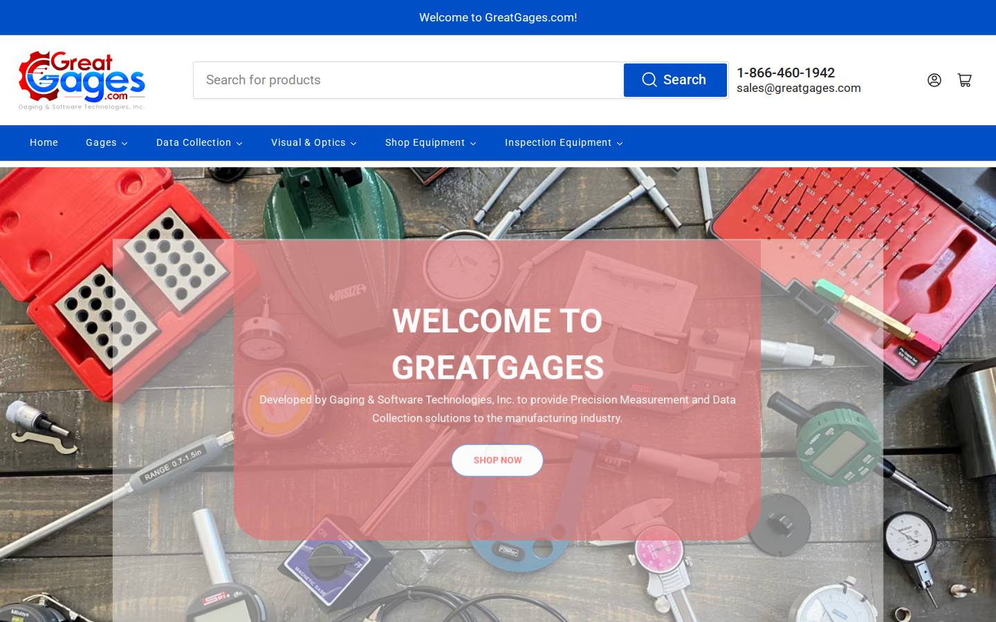 Greatgages homepage screenshot