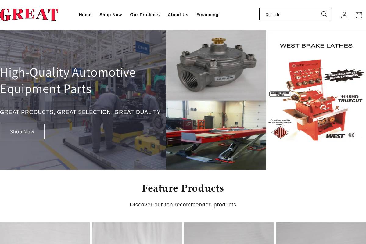 greatincorporated.com homepage screenshot