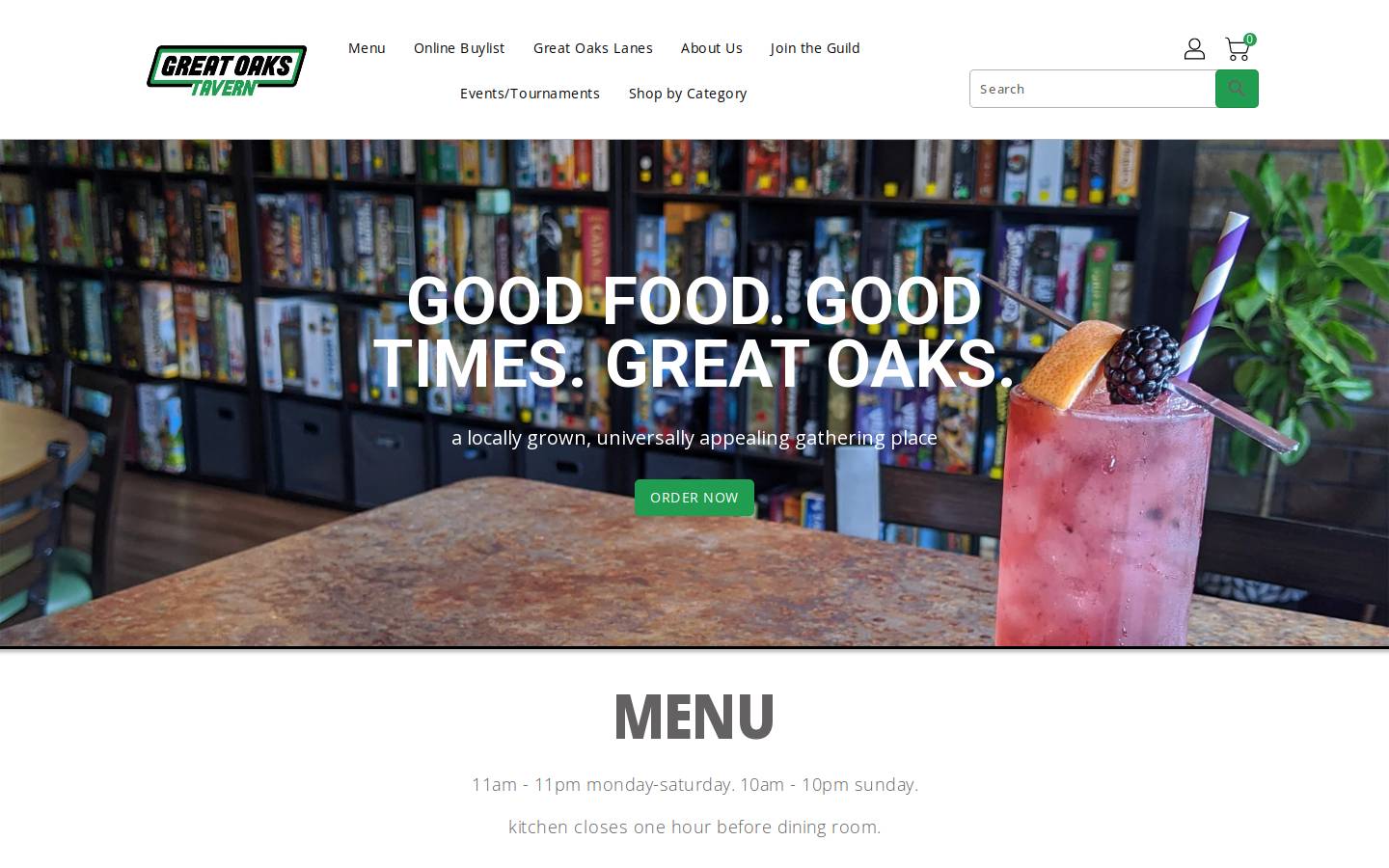 greatoaks.fun homepage screenshot
