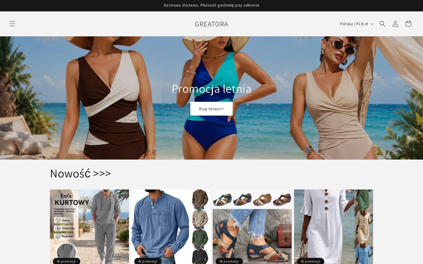 Greatora homepage screenshot