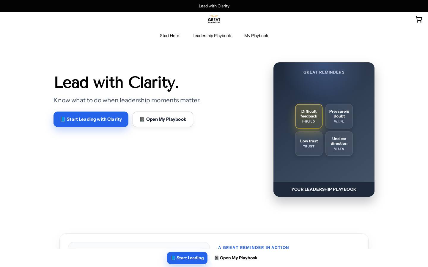 greatreminders.com homepage screenshot