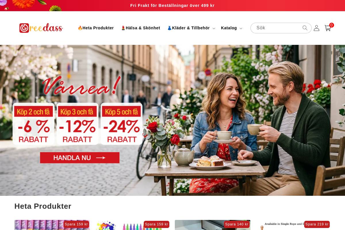 Greedass homepage screenshot