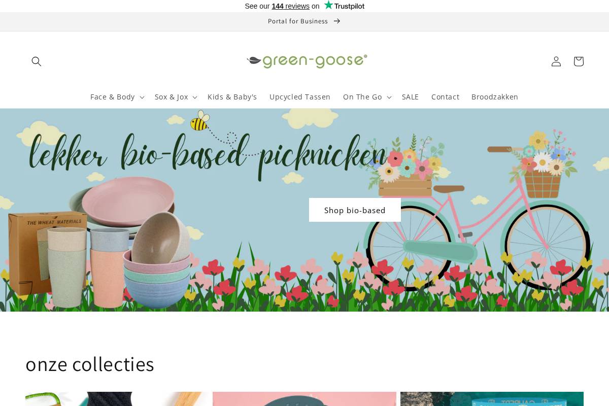 green-goose homepage screenshot