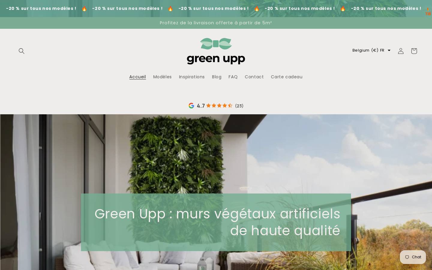 green-upp.com homepage screenshot