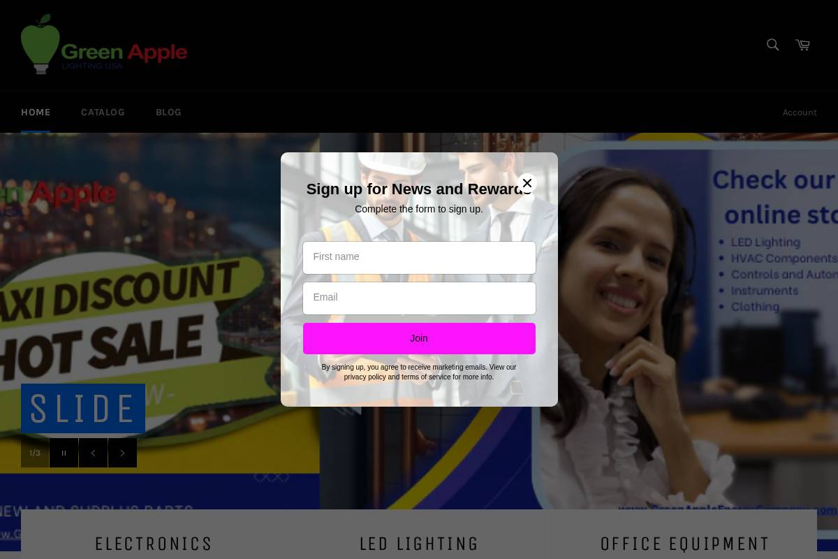 greenappleenergycompany.com homepage screenshot