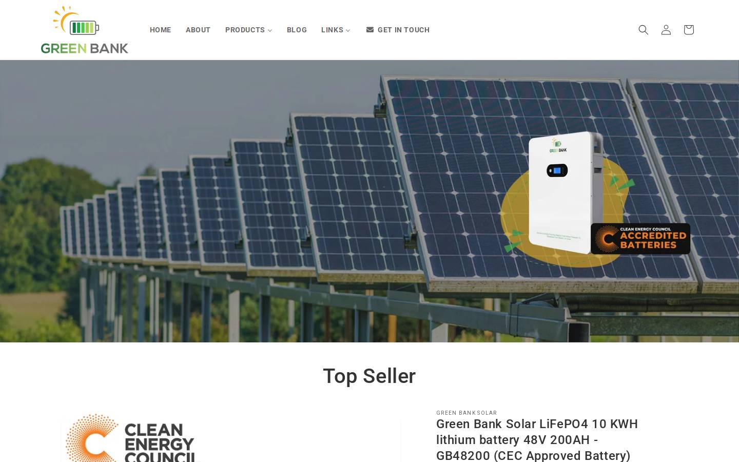 greenbanks.com.au homepage screenshot