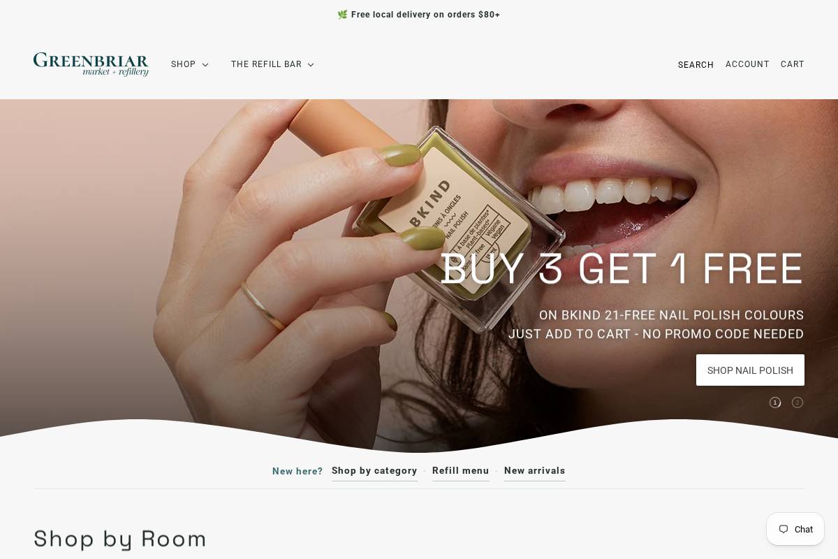 greenbriarmarket.ca homepage screenshot