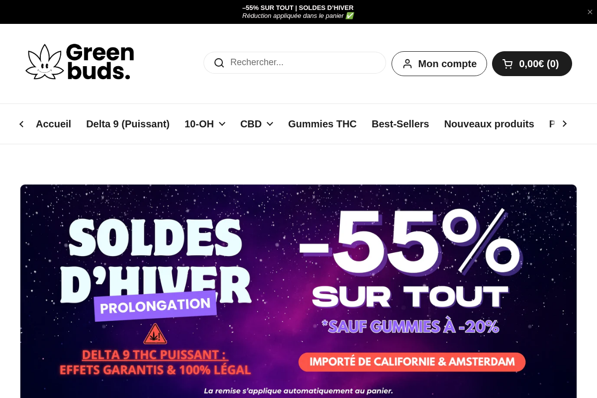 Greenbuds homepage screenshot