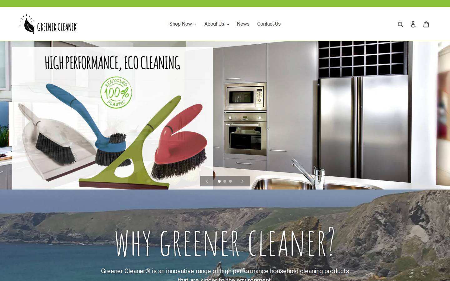 greenerc.com homepage screenshot
