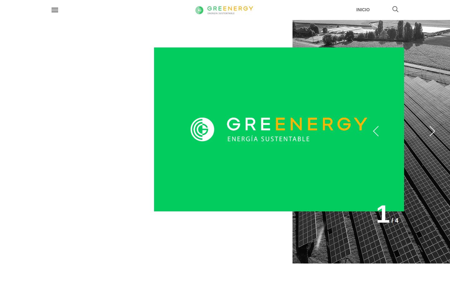 Greenergy homepage screenshot
