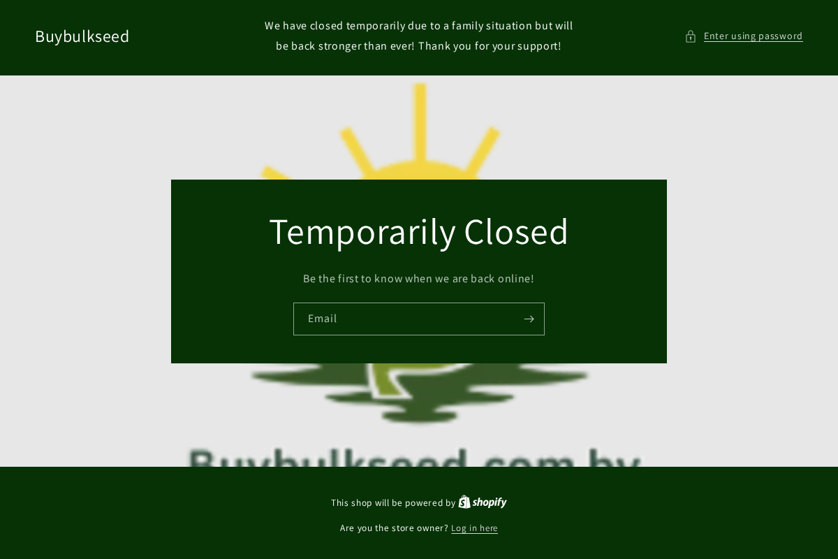 greenerharvestseeds.com homepage screenshot