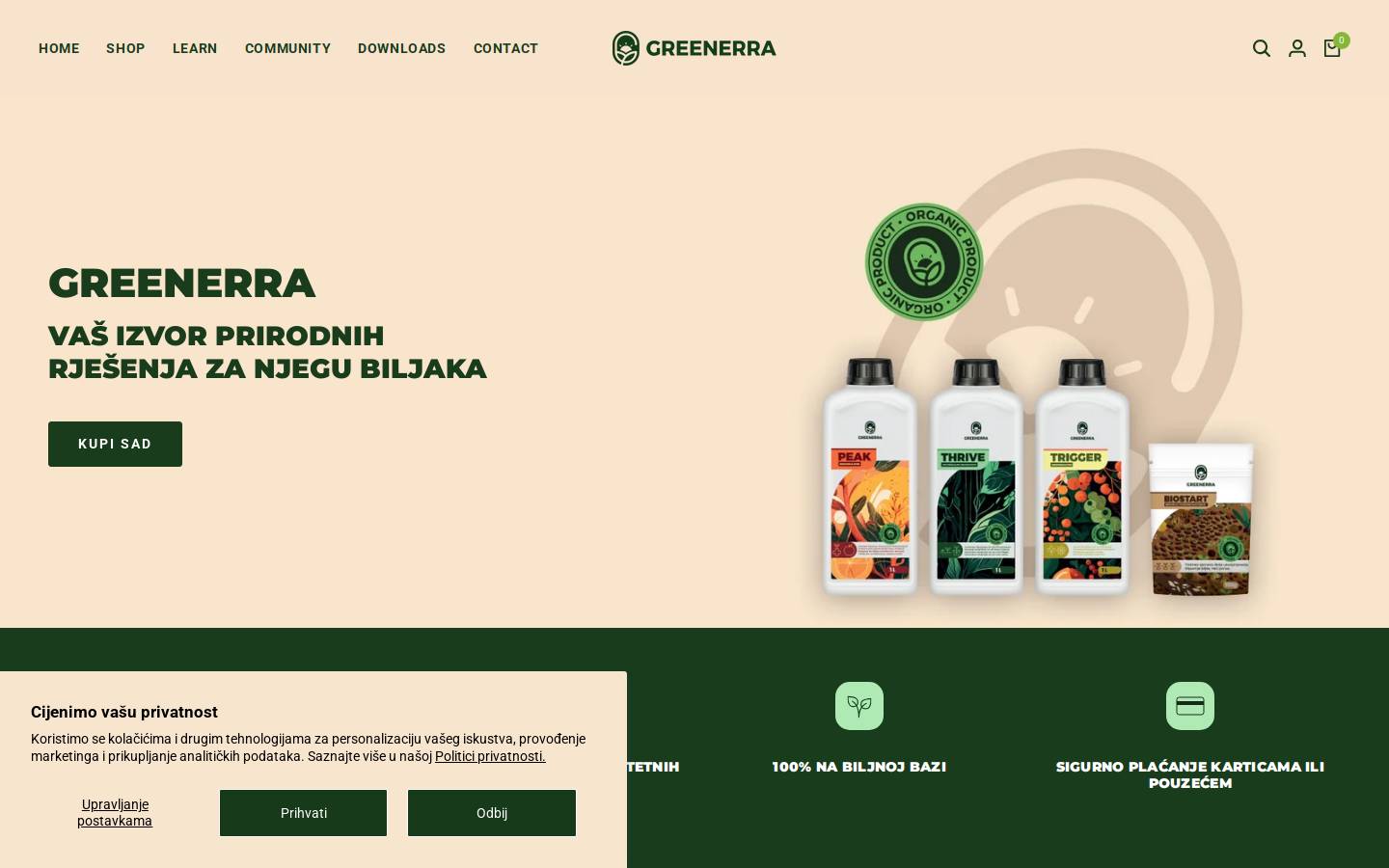 greenerra.eu homepage screenshot