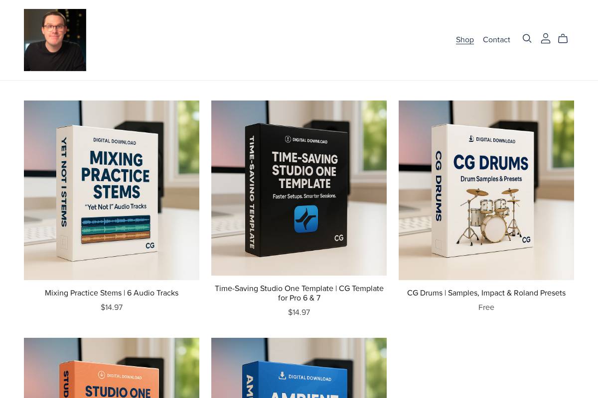 greenfamilymusic.com homepage screenshot