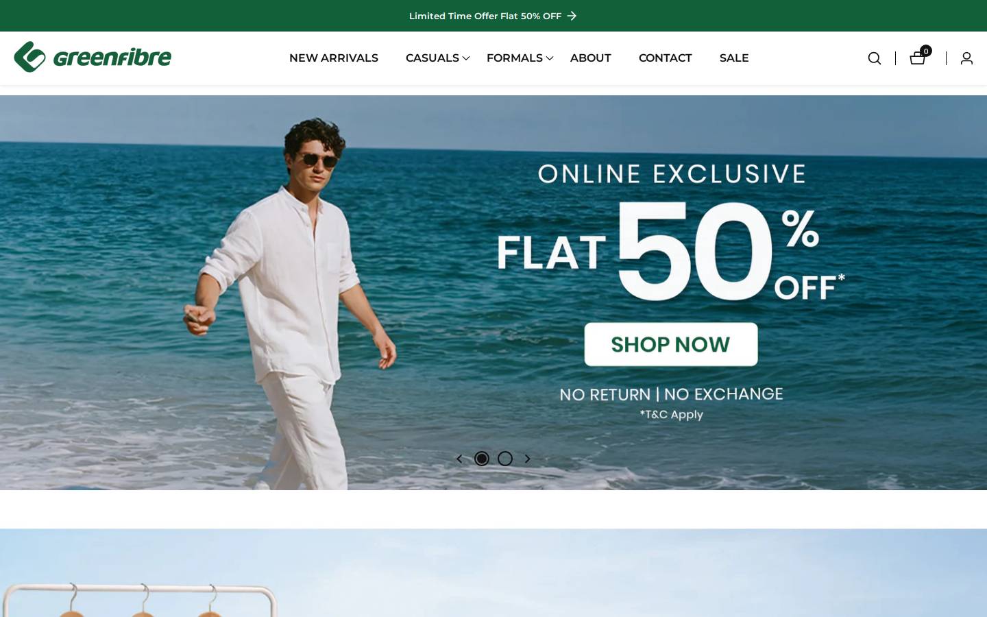 greenfibre.com homepage screenshot