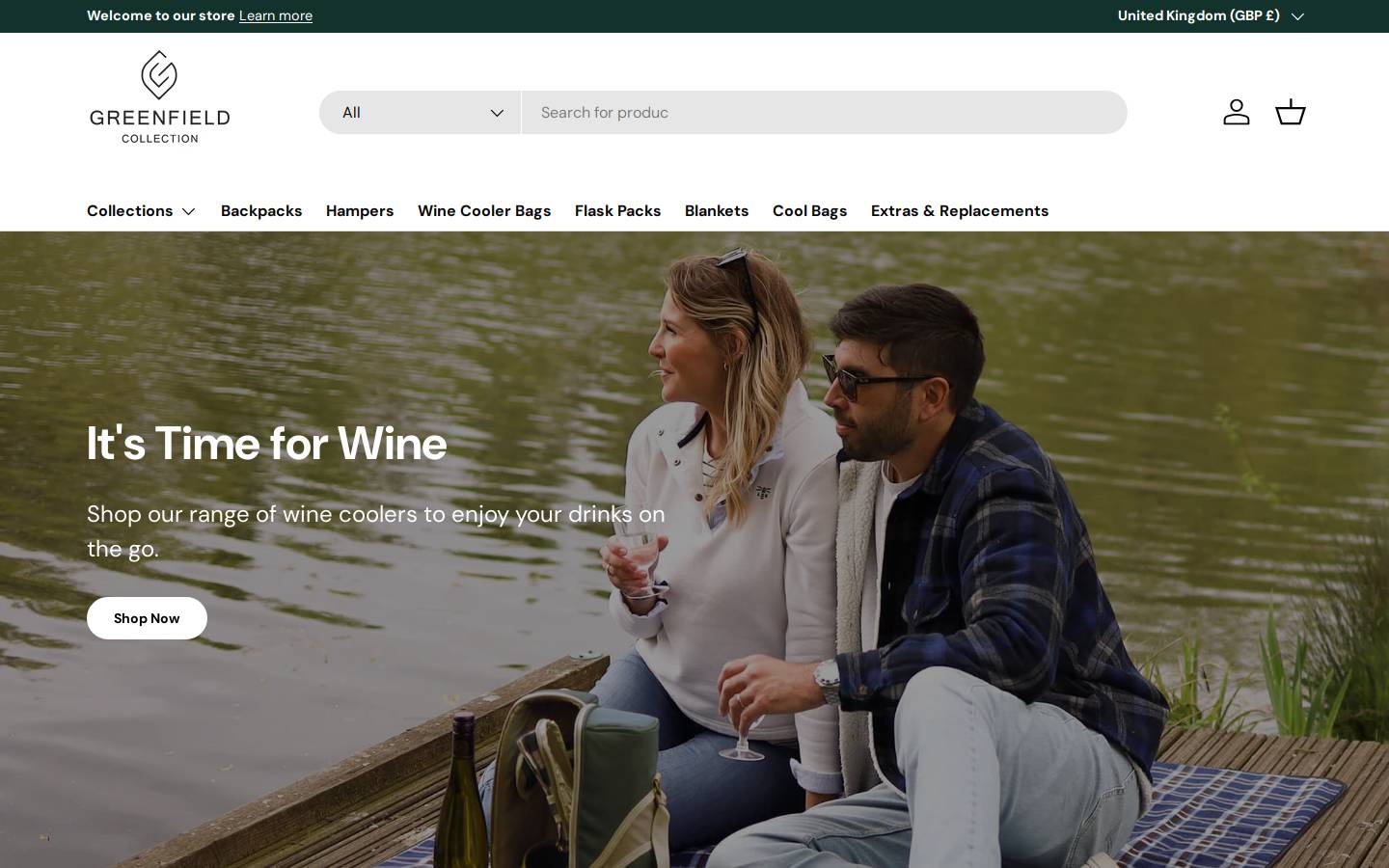 Greenfield Collection homepage screenshot
