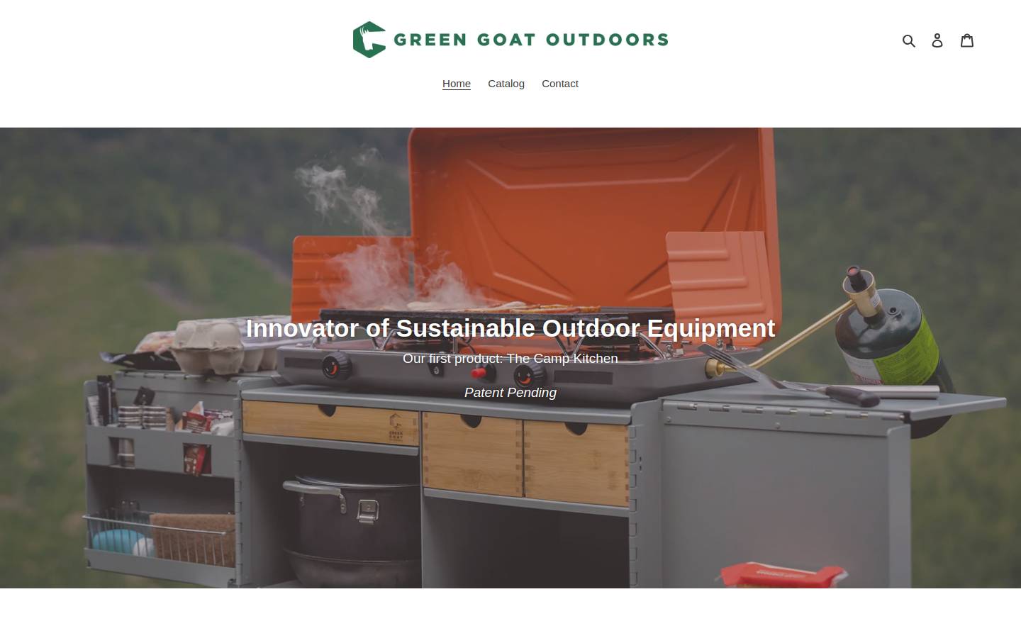 greengoatoutdoors.com homepage screenshot