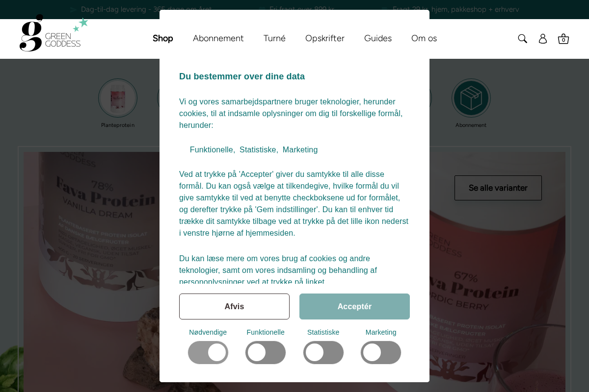 Green Goddess homepage screenshot