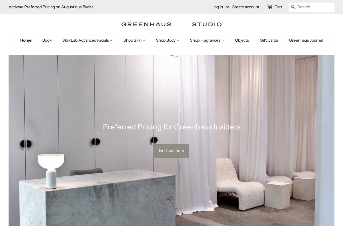 greenhausstudio.com.au homepage screenshot