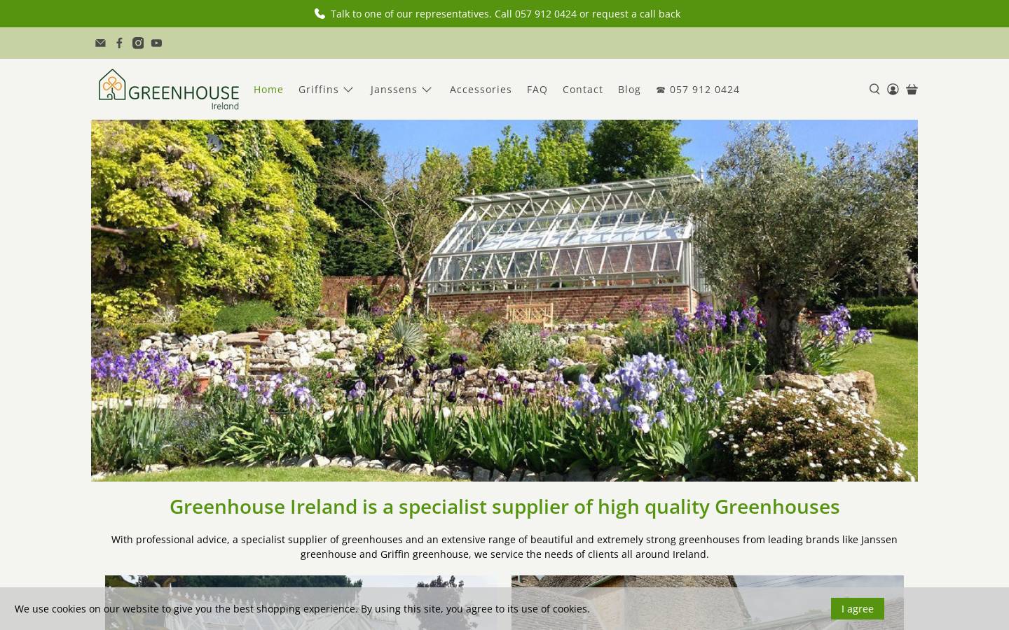 greenhouseireland.ie homepage screenshot