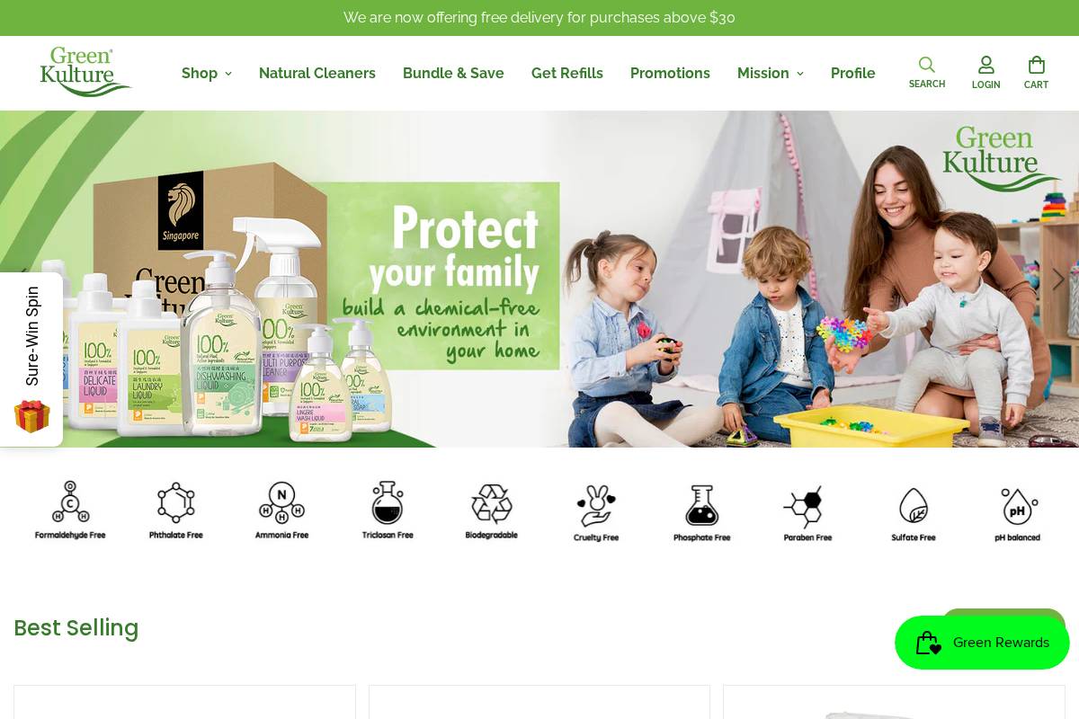 greenkulture.sg homepage screenshot