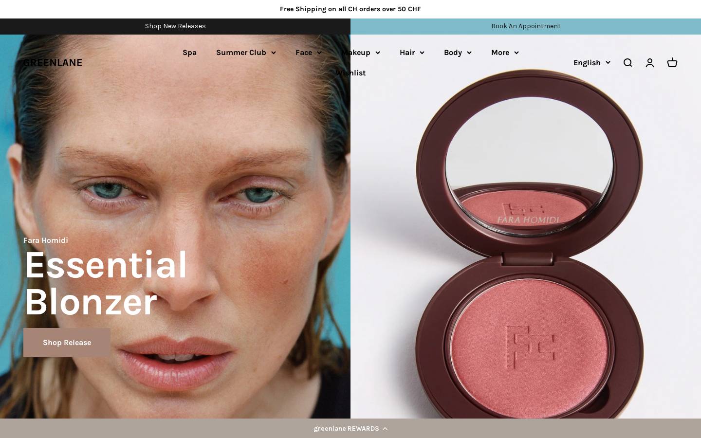 greenlane.ch homepage screenshot