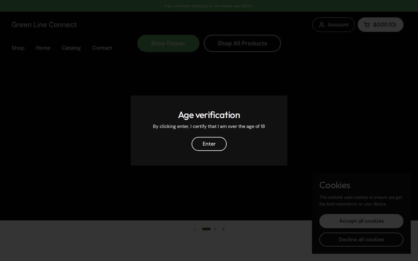 greenlineconnect.com homepage screenshot