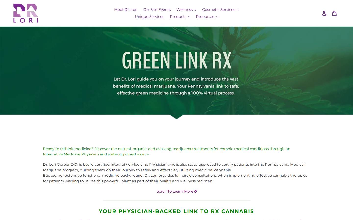 greenlinkrx.com homepage screenshot