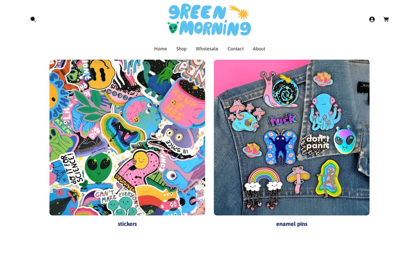 greenmorning.art homepage screenshot