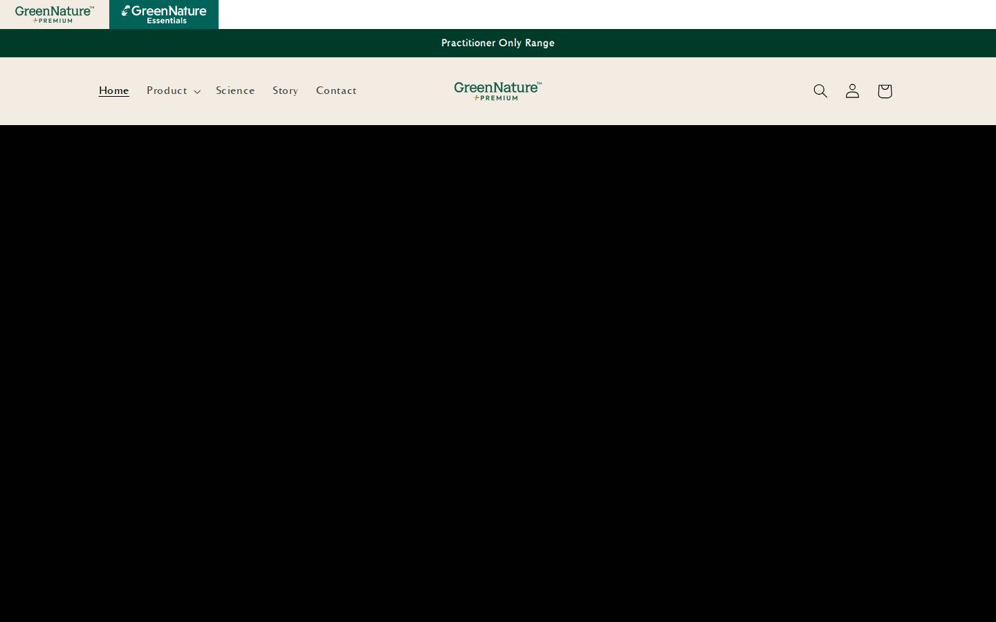 Greennature homepage screenshot