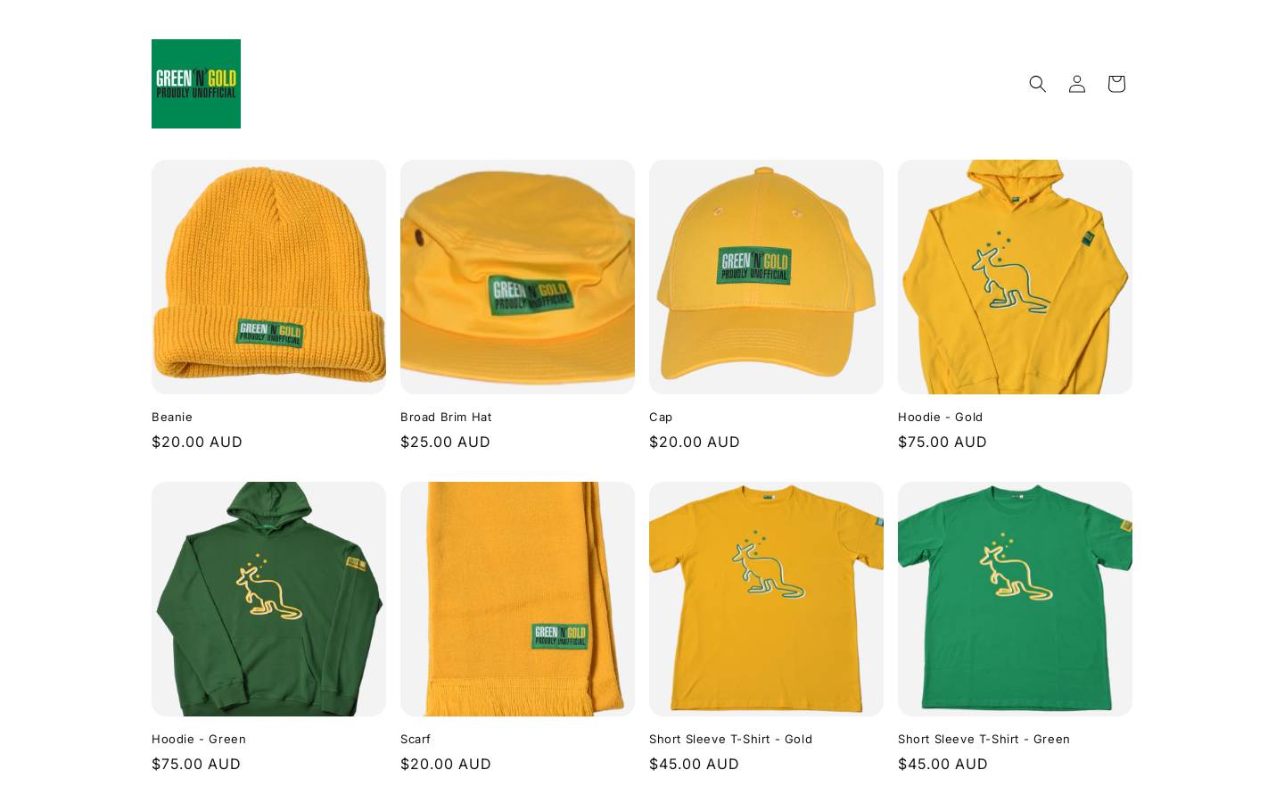 greenngold.com.au homepage screenshot