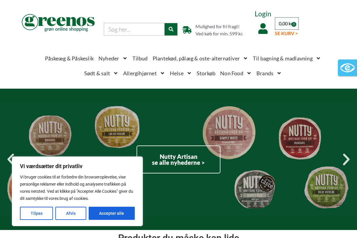 GreenOS homepage screenshot