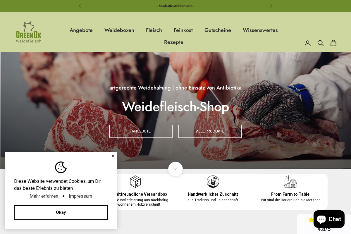 Greenox homepage screenshot
