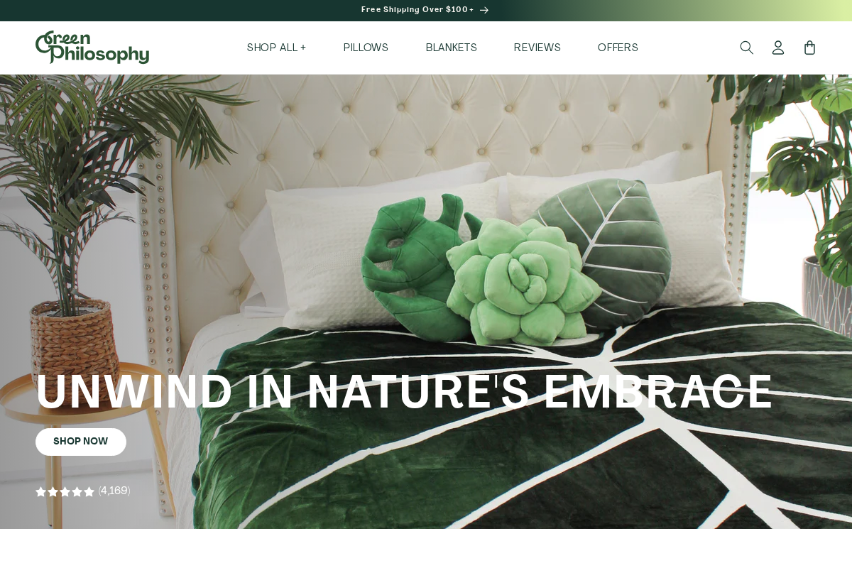 Green Philosophy Co. homepage screenshot