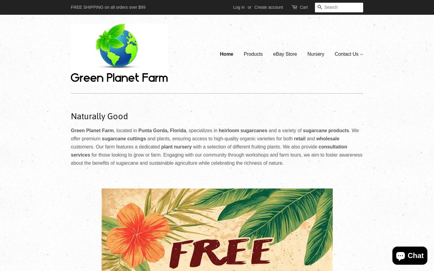 greenplanetfarm.com homepage screenshot