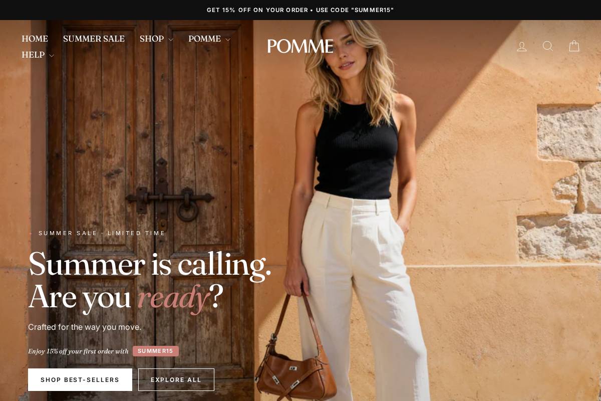Greenpomme homepage screenshot