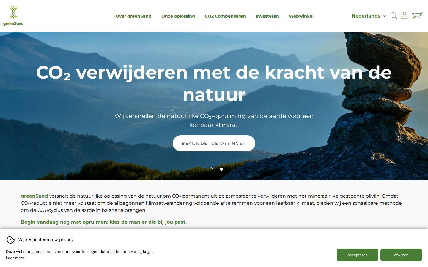 greensand.nl homepage screenshot