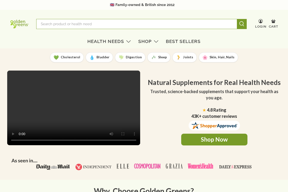greensorganic homepage screenshot