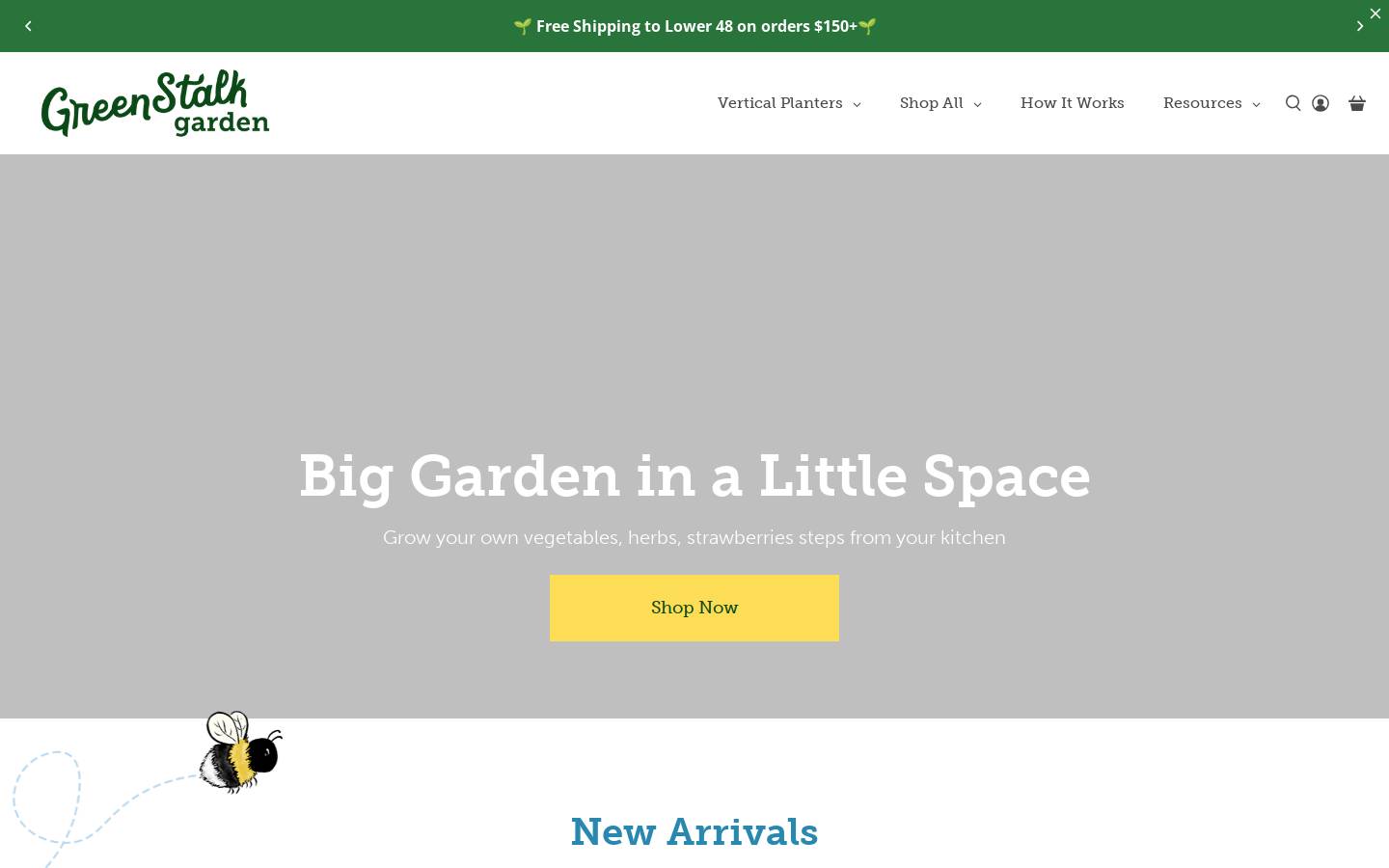 greenstalkgarden.com homepage screenshot