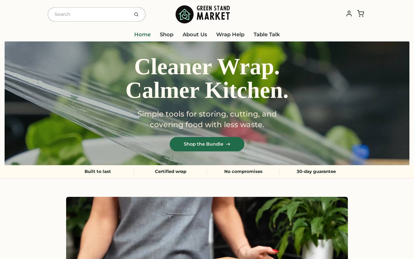 greenstandmarket.com homepage screenshot