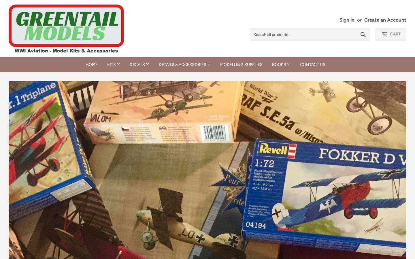 greentailmodels.co.uk homepage screenshot