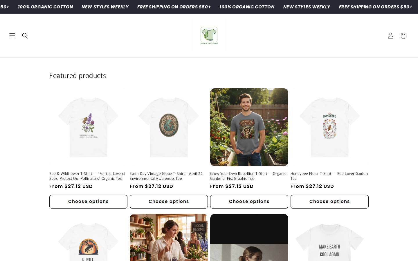 greenteeshop.com homepage screenshot
