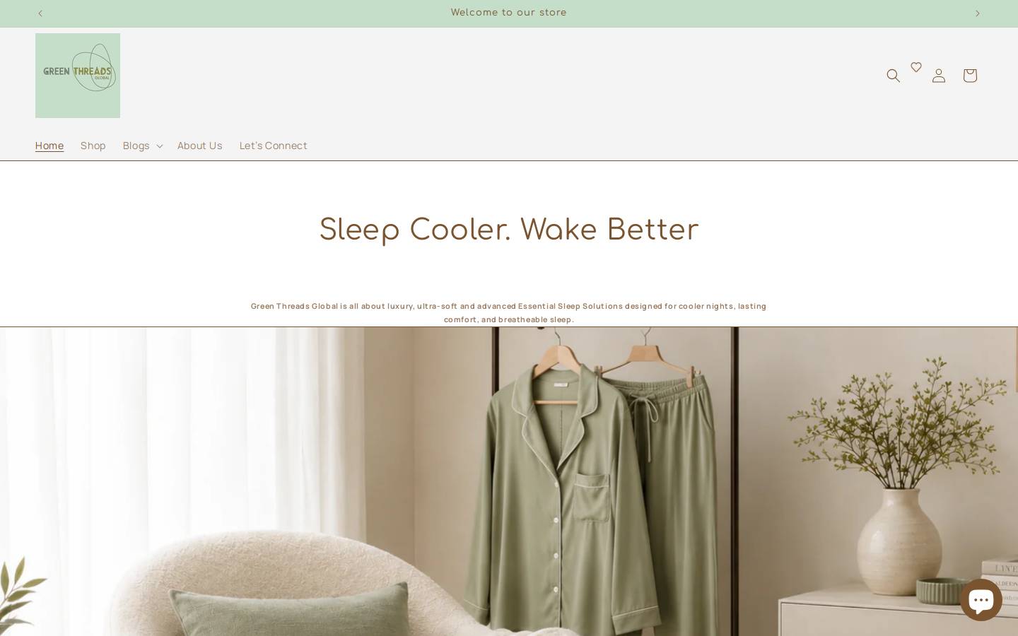 Green Threads Global homepage screenshot