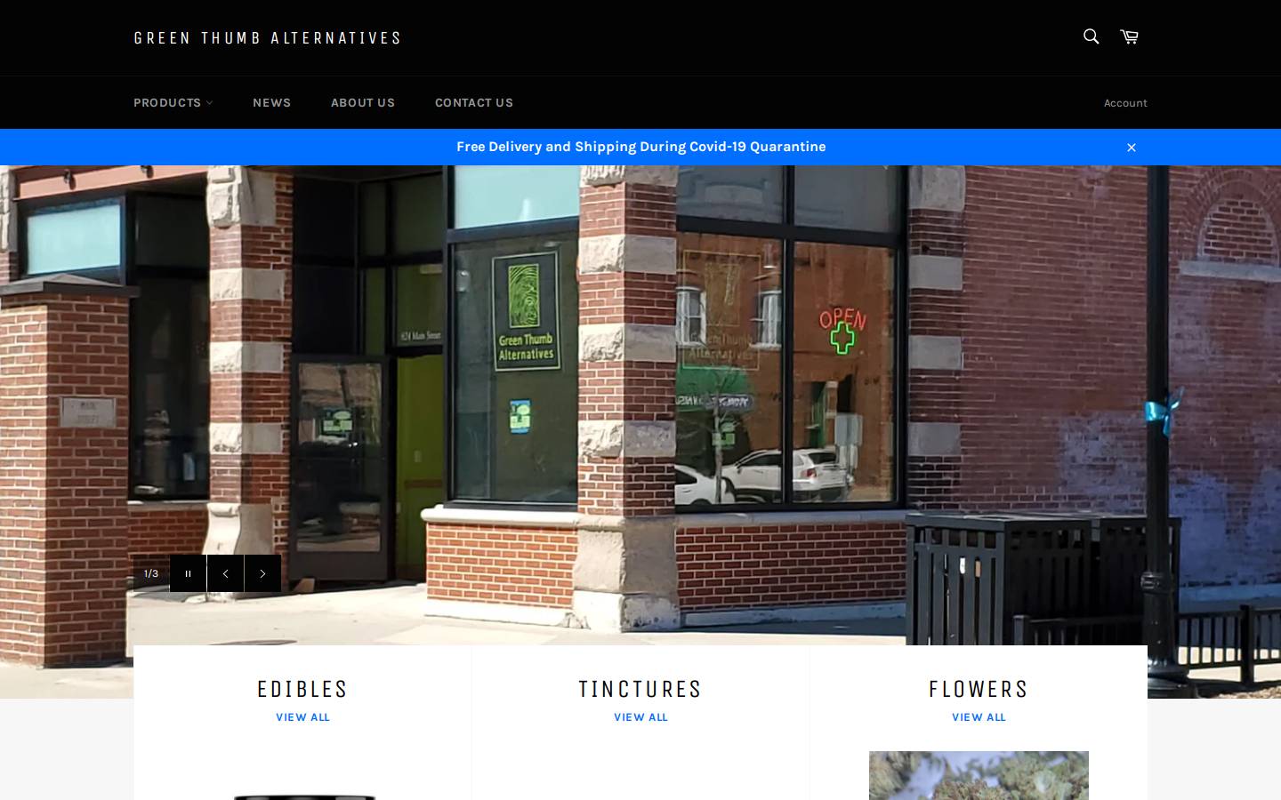greenthumbalt.com homepage screenshot